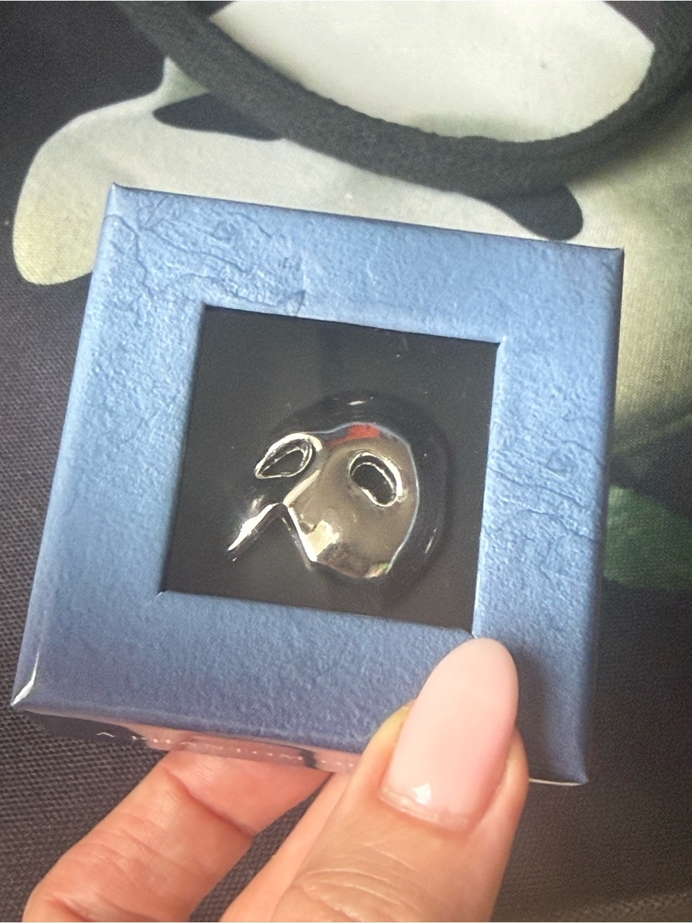 Luxury Silver Phantom Mask Lapel Pin - Men Accessories